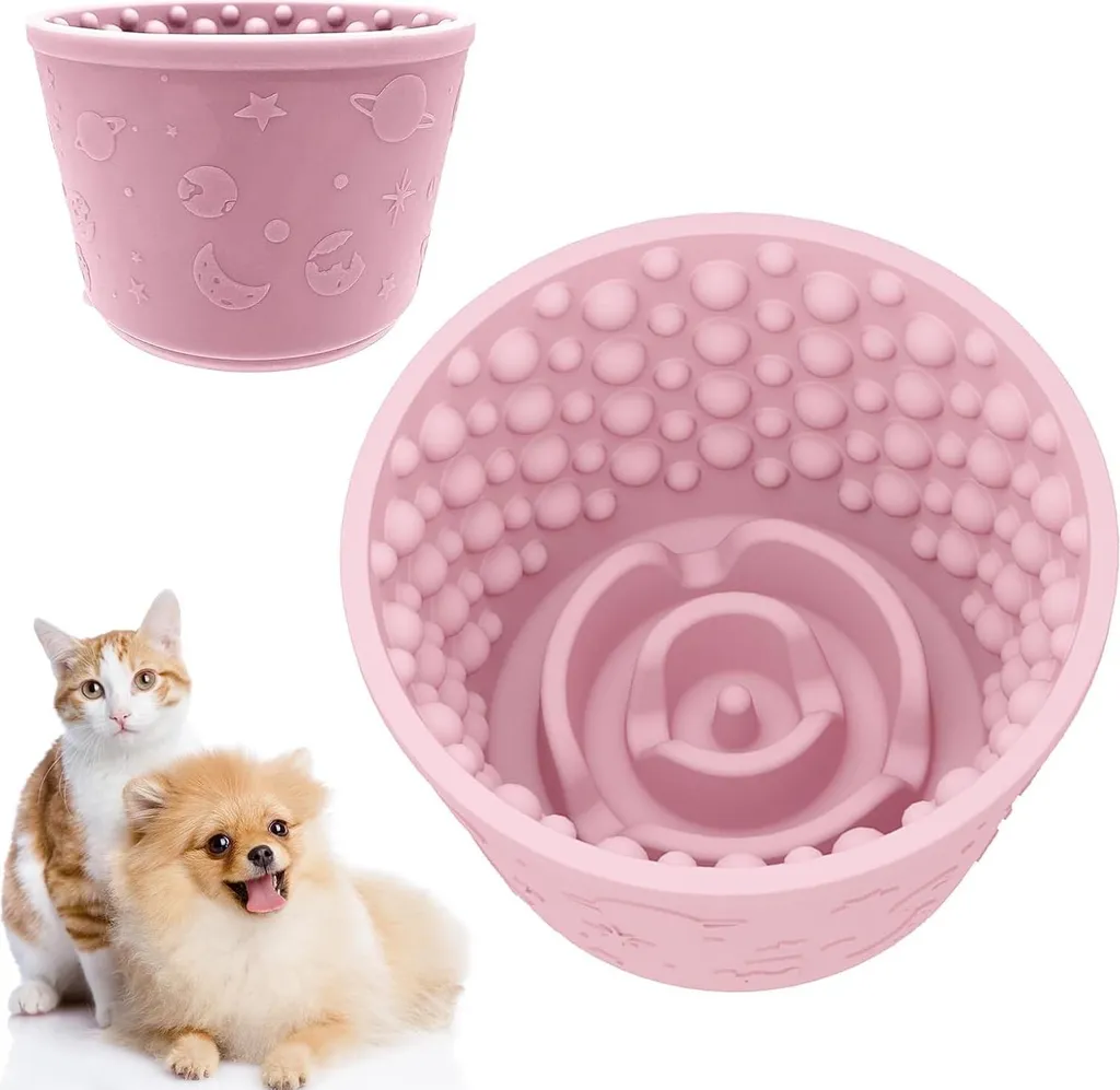 Gamelle anti-glissement contre maux d'estomac chien - Silicone hygiénique