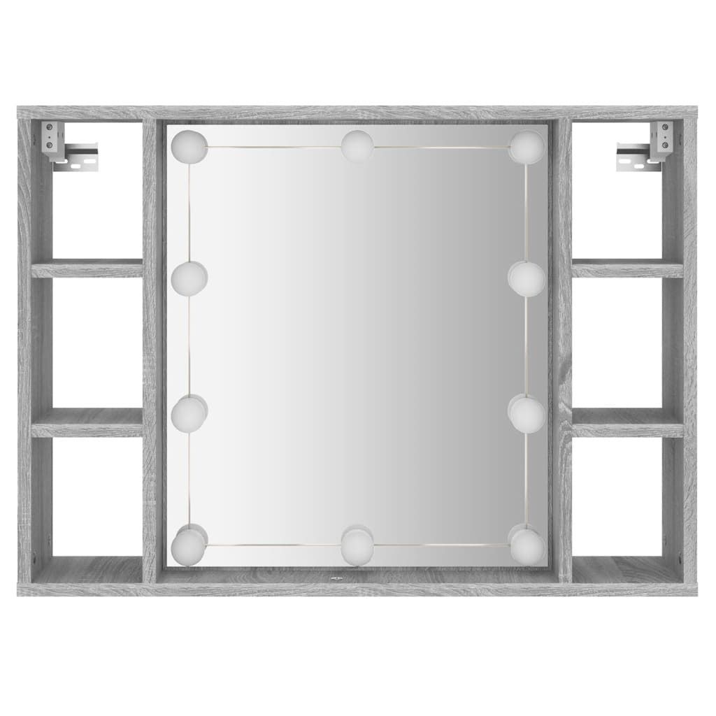 "2026 Promotion" Spiegelschrank mit LED Grau Sonoma Produktbild 