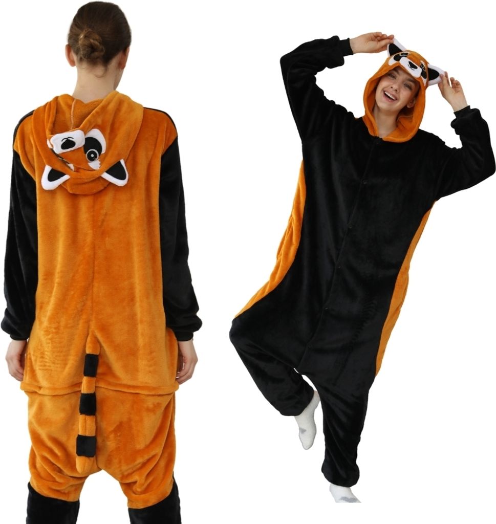 Piżama Onesie Kigurumi Kostium Przebranie Ruda Panda M: 155 Zdjęcie produktu 6