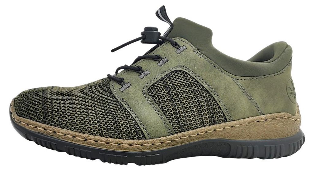 Scarpe basse da donna Rieker, mocassini, colore verde, per Immagine del prodotto 
