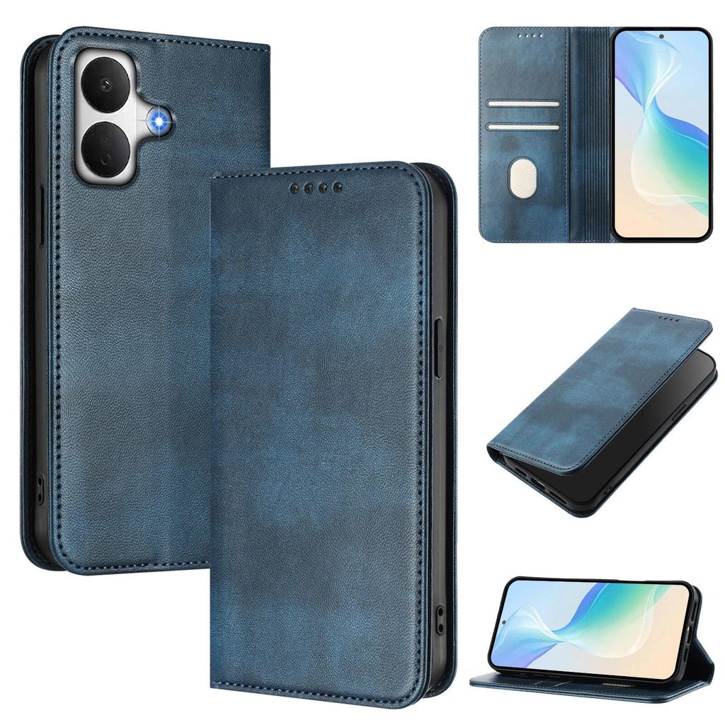 Pouzdro pro Xiaomi Poco X8, vintage kožené pouzdro s RFID Obrázek produktu 