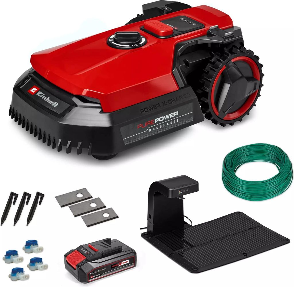 Robot-tondeuse connecté – FREELEXO 500 – 18 V – 500 m² – Image du produit 