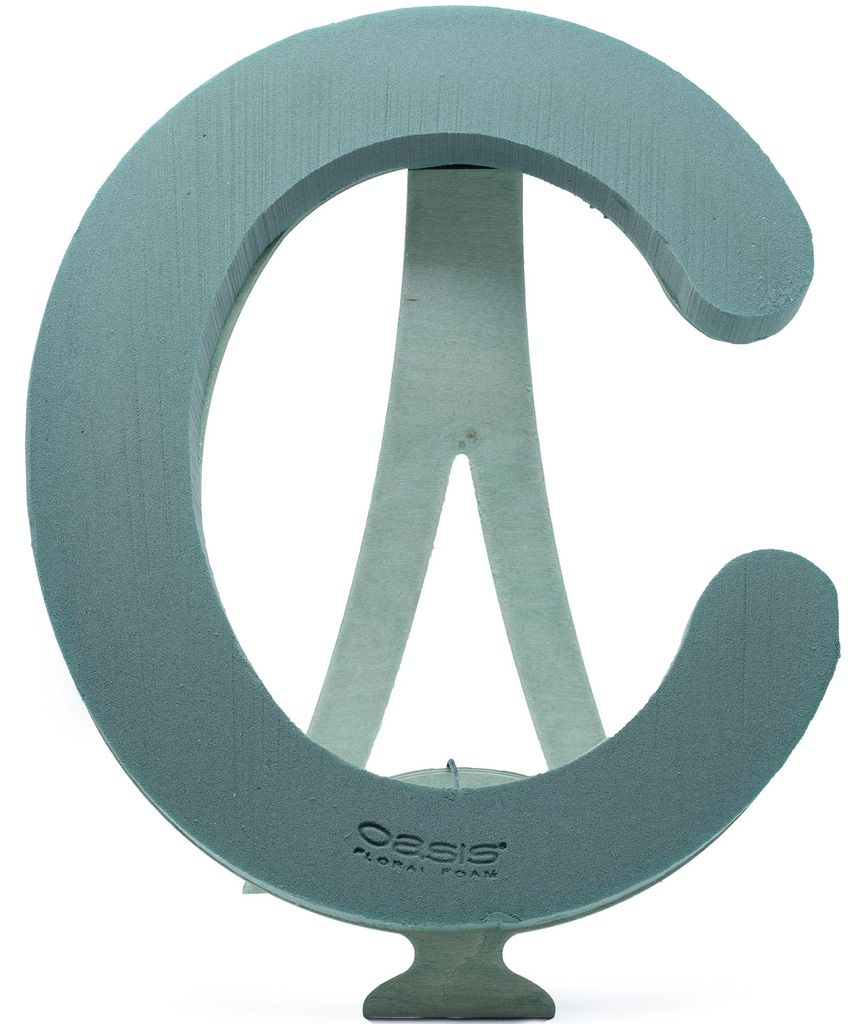 OASIS Steckschaum BIOLINE Buchstabe C 37cm Steckmasse Steckschwamm
