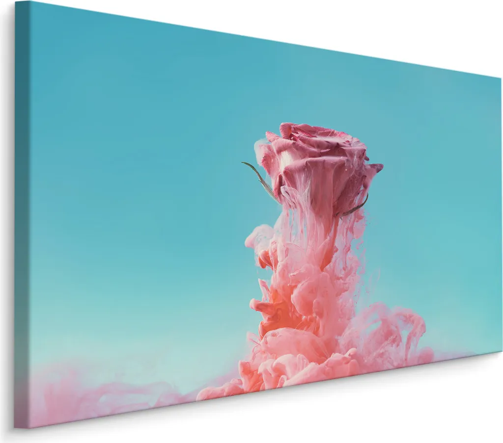 Favoloso quadro su tela 70x50 cm XXL Stampa d'arte Pittura astratta Rosa