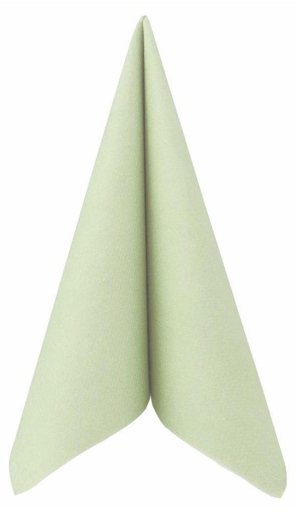 Airlaid Serviette Lindgrün hell, 40 x 40 cm, 50 Stück - Produktbild 