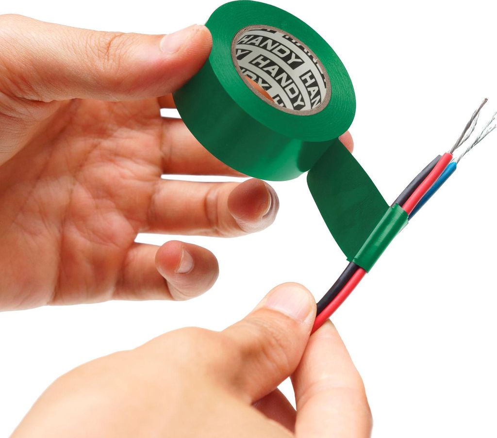 10× Isolierband Grün 10 m × 19 mm – Set mit 10 Rollen – PVC-Elektroisolierband zur Kabelisolierung und zum Schutz – Bis >600 V – Für In...