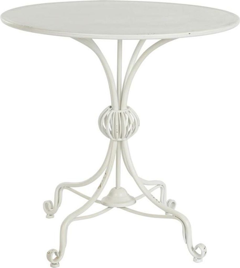 DKD Home Decor Beistelltisch 81 x 81 x 81,5 cm Metall Blanco