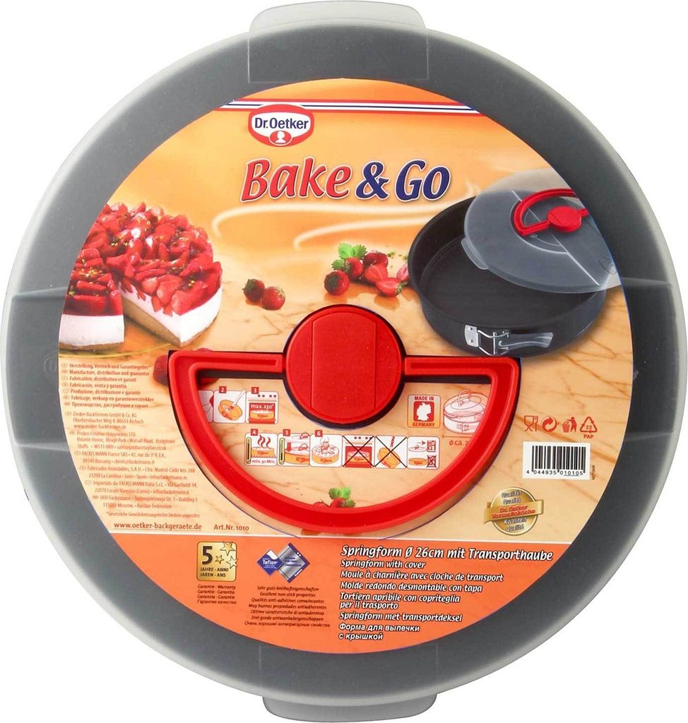Dr. Oetker Springform mit Transporthaube Bake & Go Produktbild 8