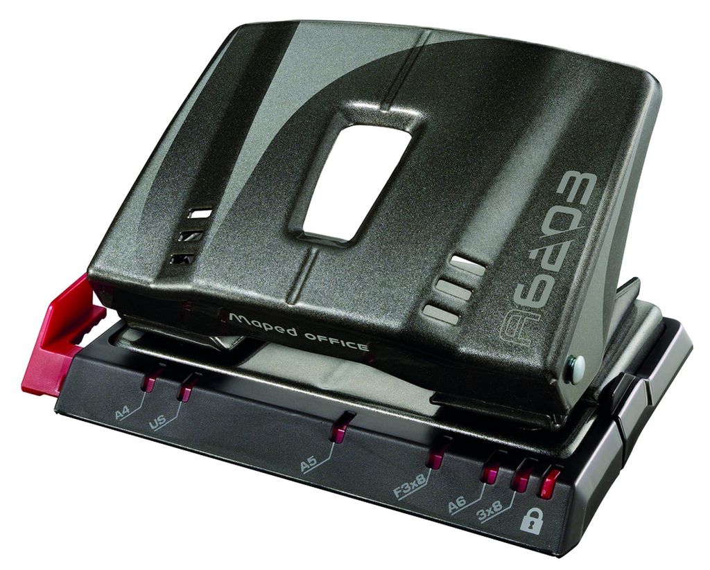 Maped M620311, 25 Blätter, Schwarz, Metall, 8 mm, 5,5 mm, Produktbild 