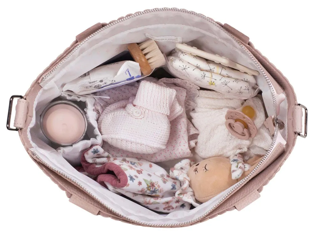 Sac de maternité Pasito A Pasito Rose pour poussette et sorties - 3