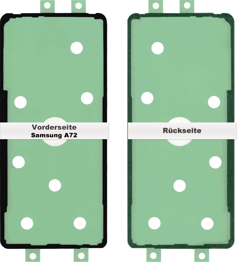 Samsung Galaxy A72 A725F Akkudeckel Klebefolie Kleber Produktbild 