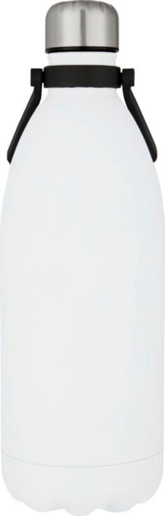 Bullet - Wasserflasche "Cove", Edelstahl PF3842 (Einheitsgröße) (Weiß/Silber)
