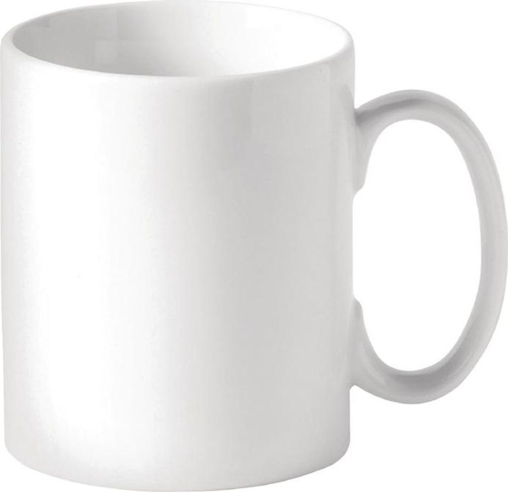 Utopia Titan Becher mit glatten Seiten Weiß 340ml (48 Stück)