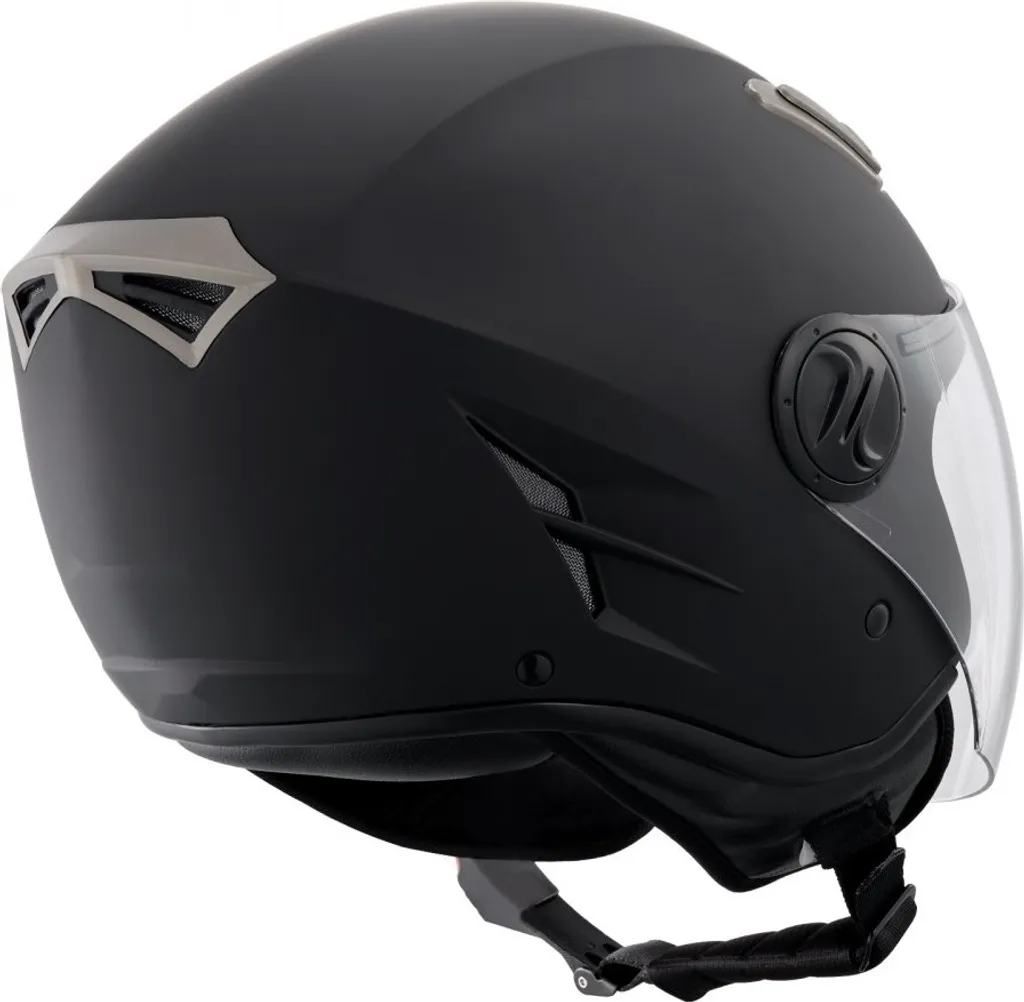 Casque Motocross 3/4 Face Noir Compact Taille S avec Coque Légère - 10