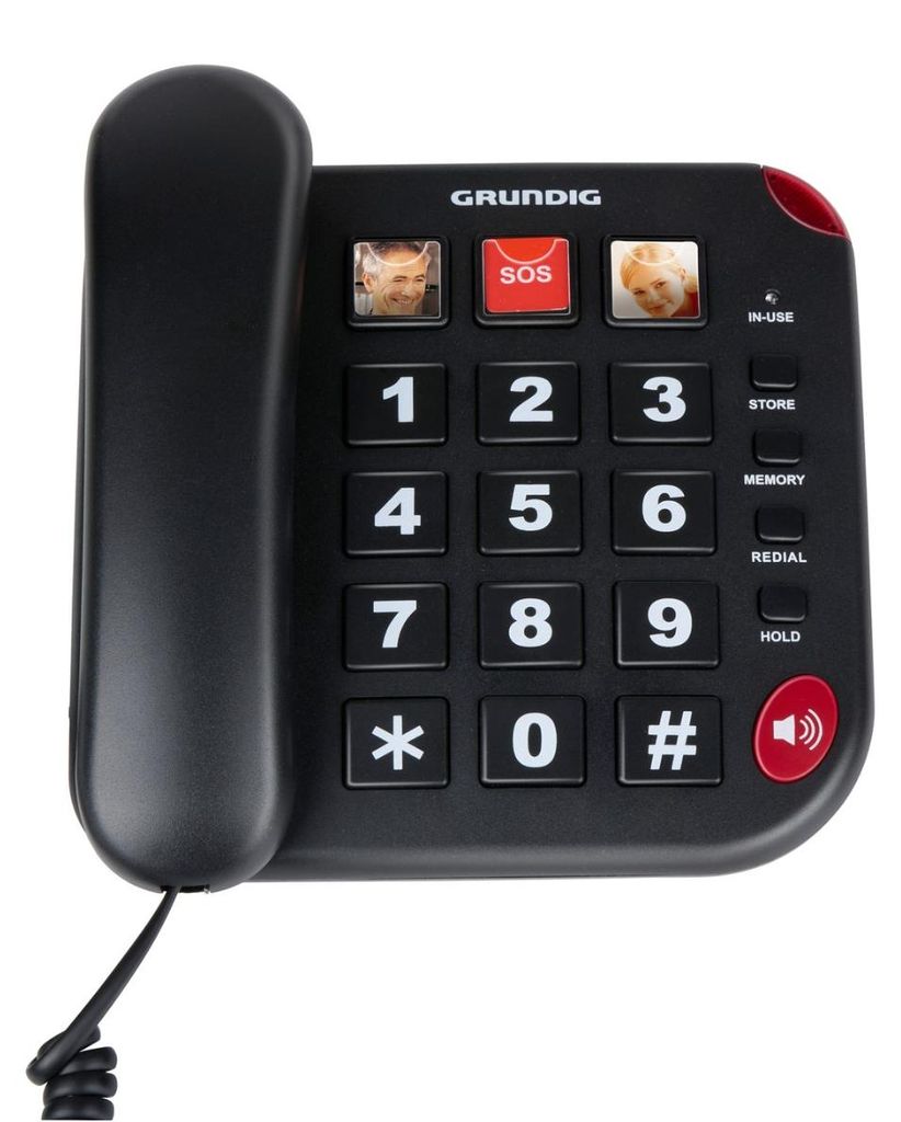 Téléphone Senior Grundig Grandes Touches, Son Amplifié - Image du produit 