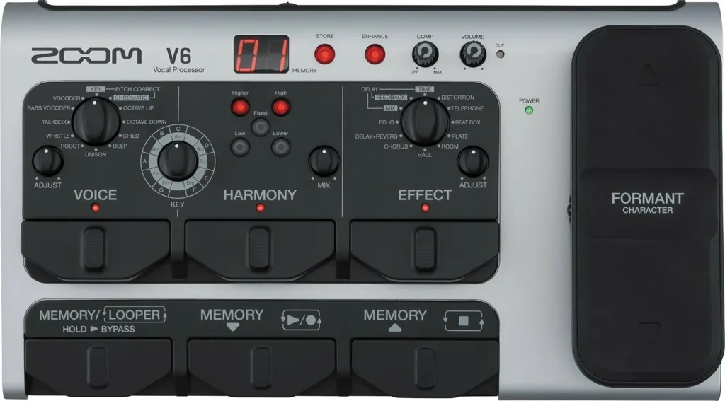Effet Vocal Zoom V6 SP Processeur Multi-effets pour Chant et Streaming