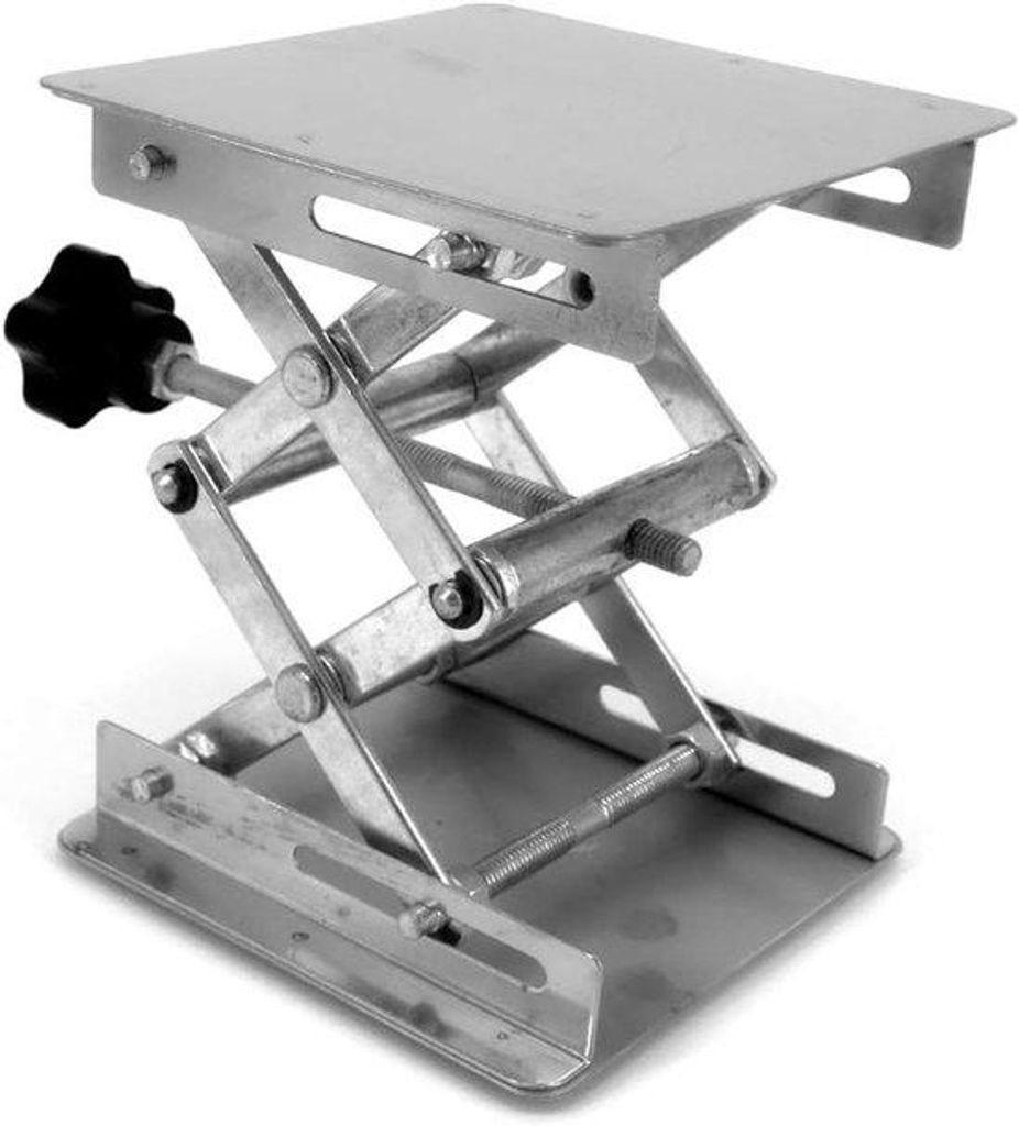 Laboratoriumschaarkrik aus Edelstahl - Laboratoriumschaarkrik mit Handbetätigung, 4 x 100 mm, Laborstandardschaar