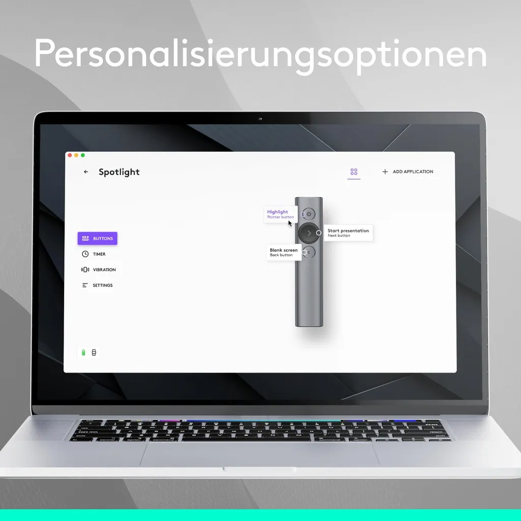 Télécommande de Présentation Logitech Spotlight Coloris Gris Ardoise - 35