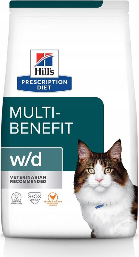 HILL'S PRESCRIPTION DIET Multi-Benefit Feline w/d Katzentrockenfutter Huhn 3 kg