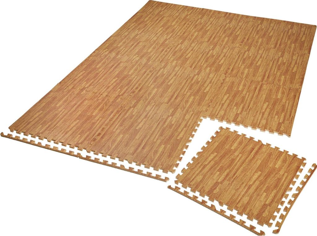 tectake® Schutzmattenset 12-teilig mit 24 Randstücken je 61 Produktbild 