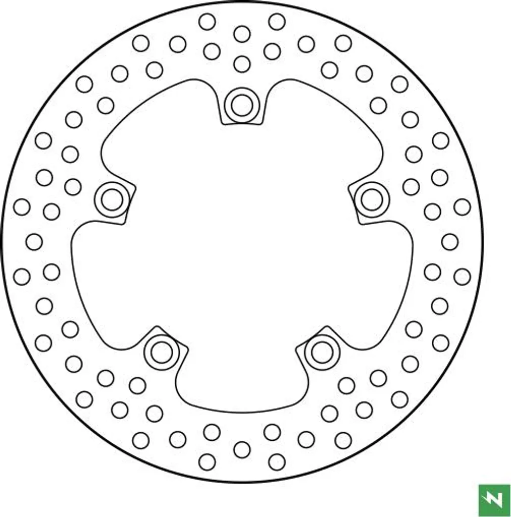 Disque de frein rigide DF5385A pour éliminer les vibrations 5 trous