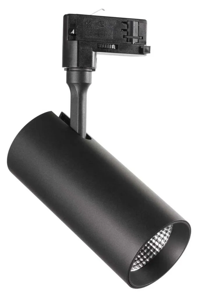 Spot sur rail LED 30W Smile Noir pour Éclairage de Magasin et Salon