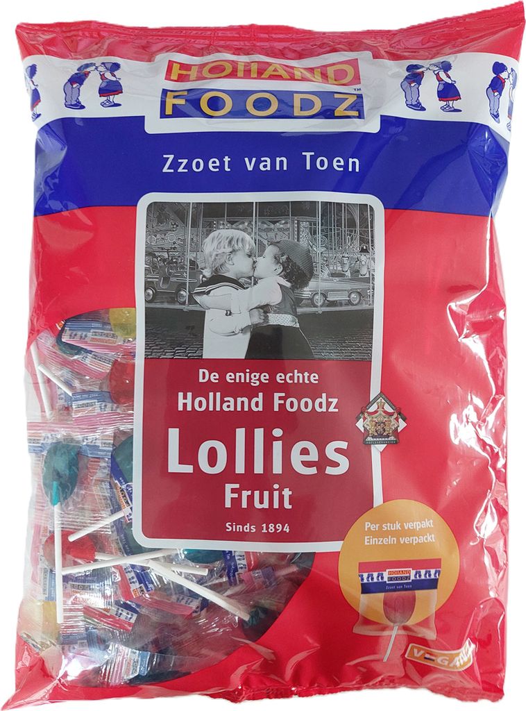 Holland Foodz Fruit Knots, fruitige lolly's, 1150g Productafbeelding 