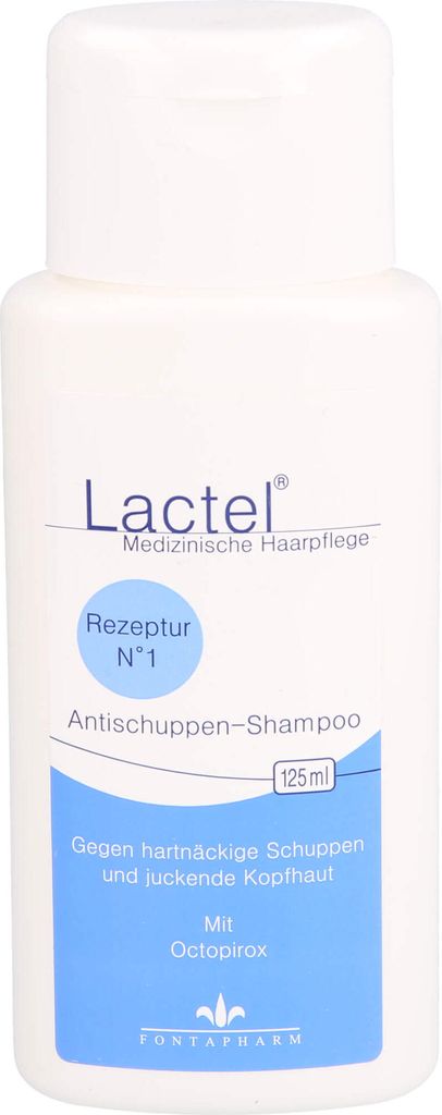 Lactel Nr.1 Antischuppen Shampoo gegen hartnäckige Schuppen und juckende Kopfhaut, 125 ml Shampoo