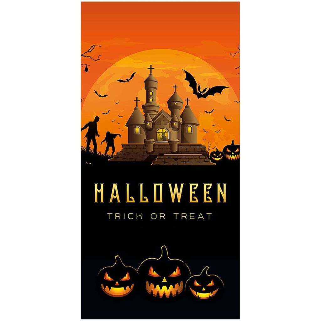 EUROPALMS Halloween Banner, Geisterhaus, 90x180cm