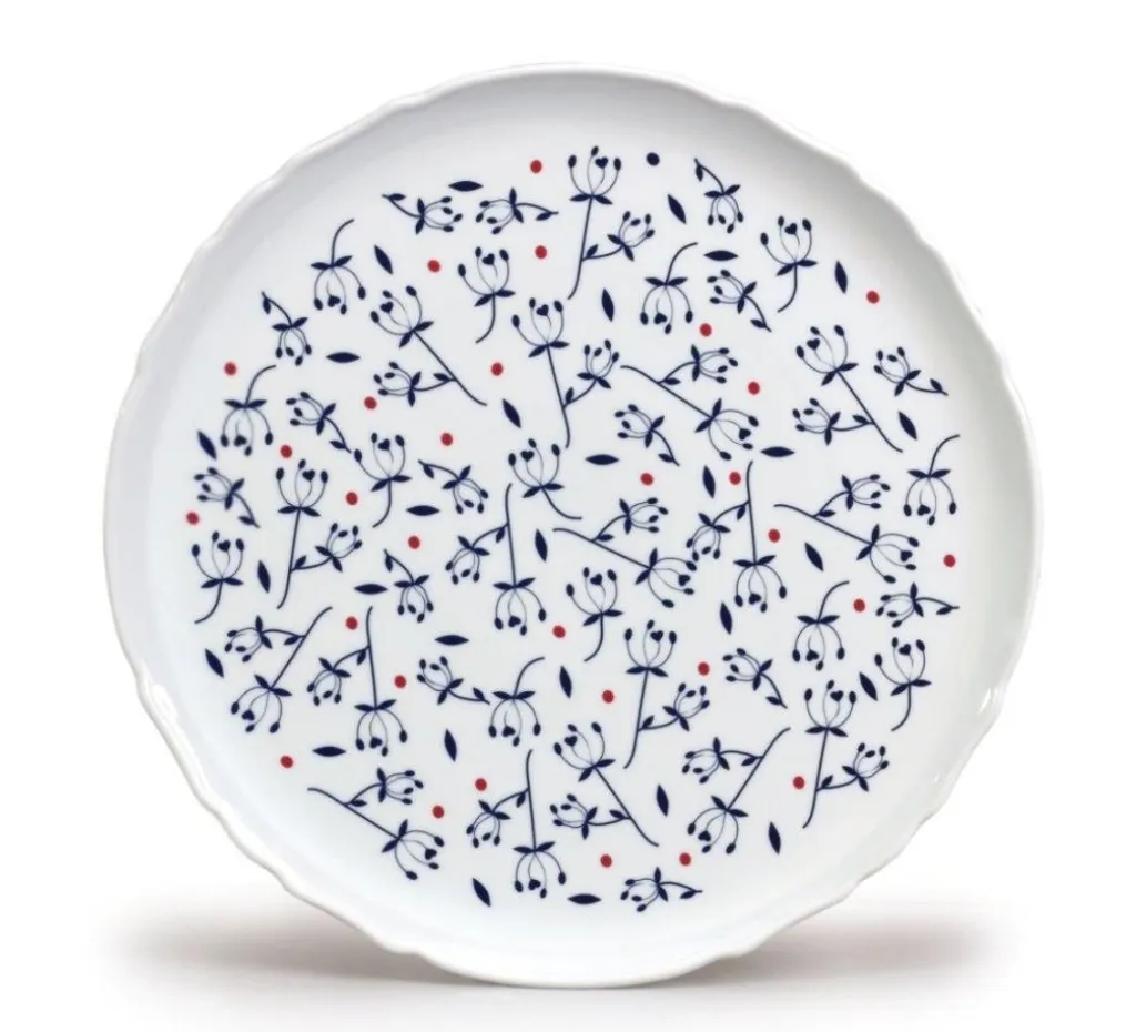 Thun 1794 Assiette à pizza en porcelaine de Bohême décor Peluche 32 cm