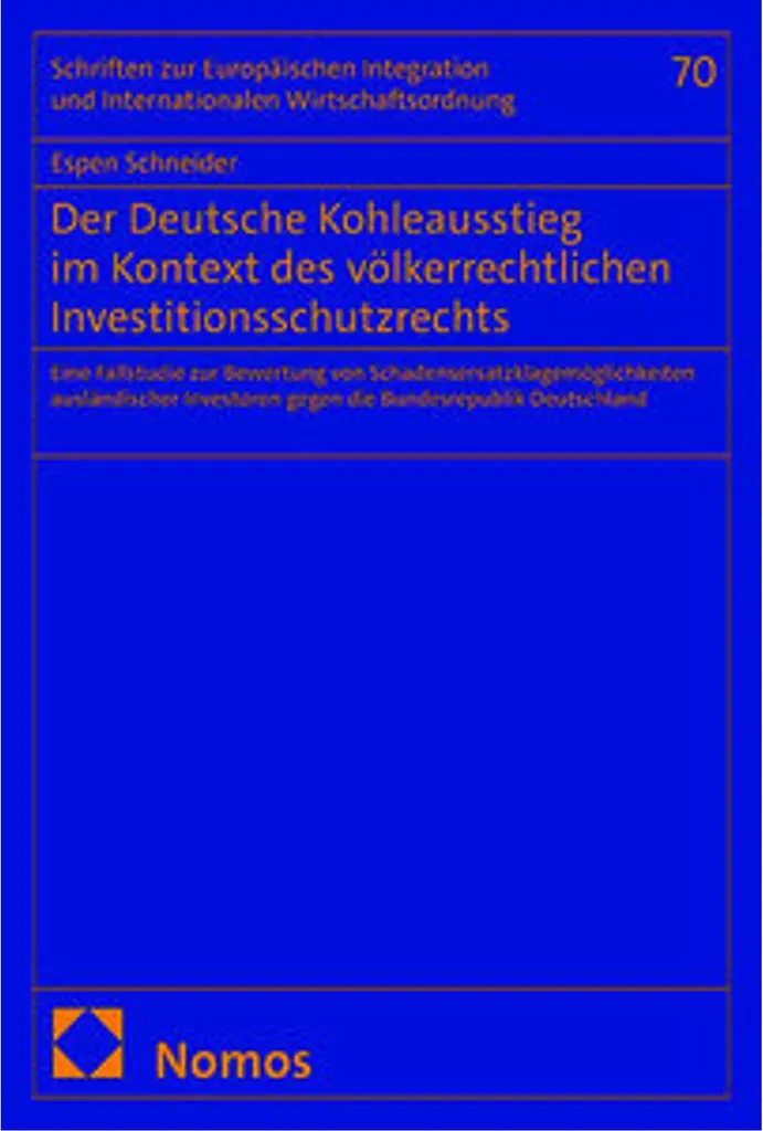 Livre Sortie du Charbon Allemand et Droit de l'Investissement Public