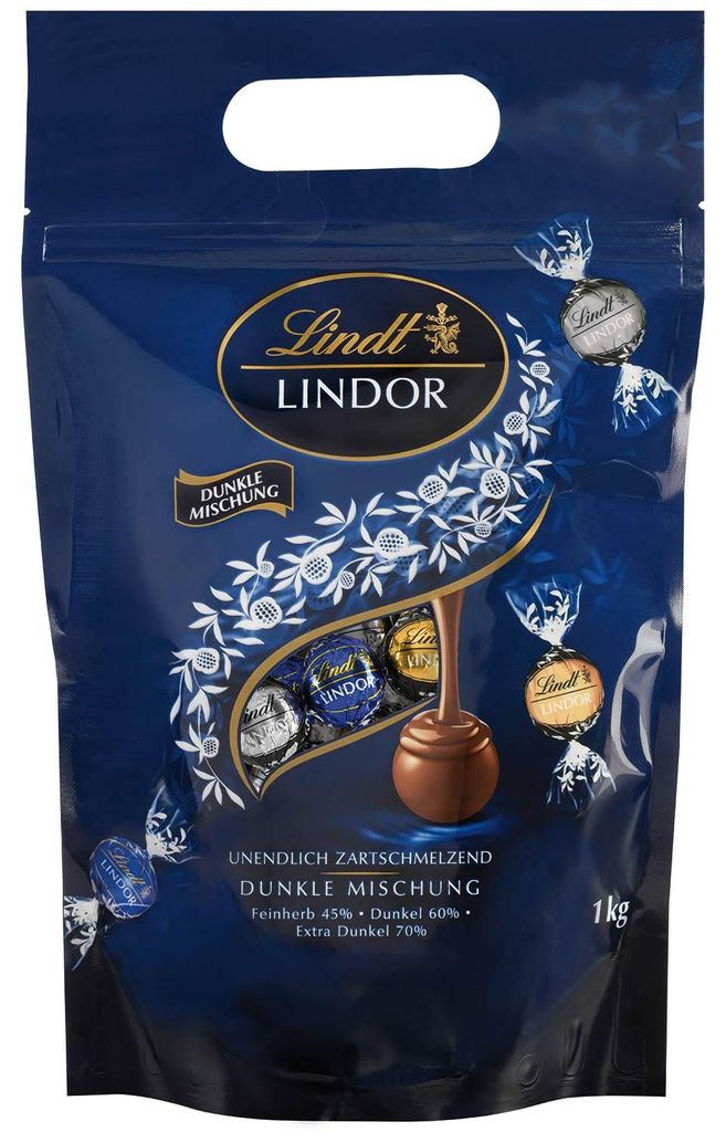 Open Food Lindor dunkle Mischung - Lindt - 1000 g, 1 kg, Produktbild 
