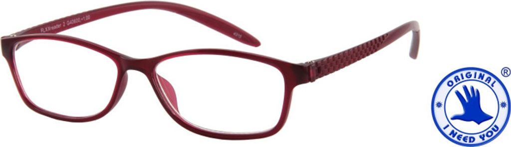 Lesebrille mit Etui FLXX Reader Typ 2 Rot (+3,0 dpt)
