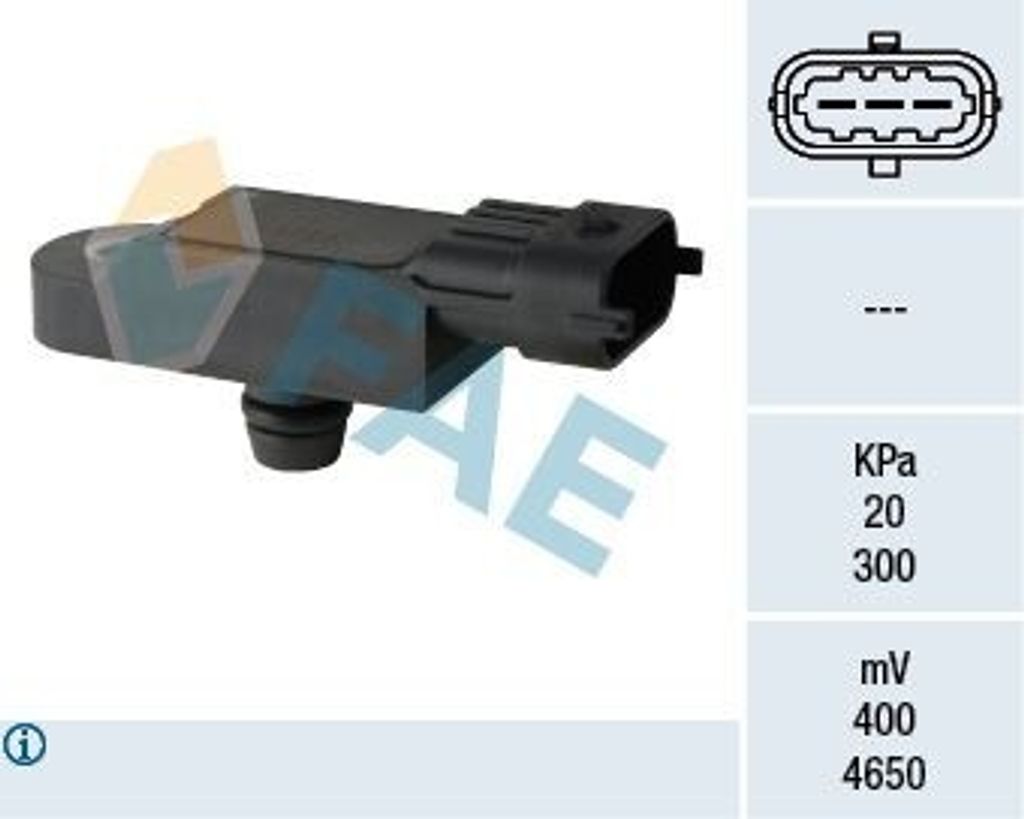 FAE 15068 Ladedrucksensor für OPEL Vivaro A Kastenwagen (X83) Saugrohr