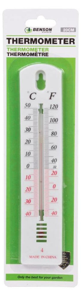 Benson Thermometer - weis - Kunststoff - 20 x 4 cm - Produktbild 