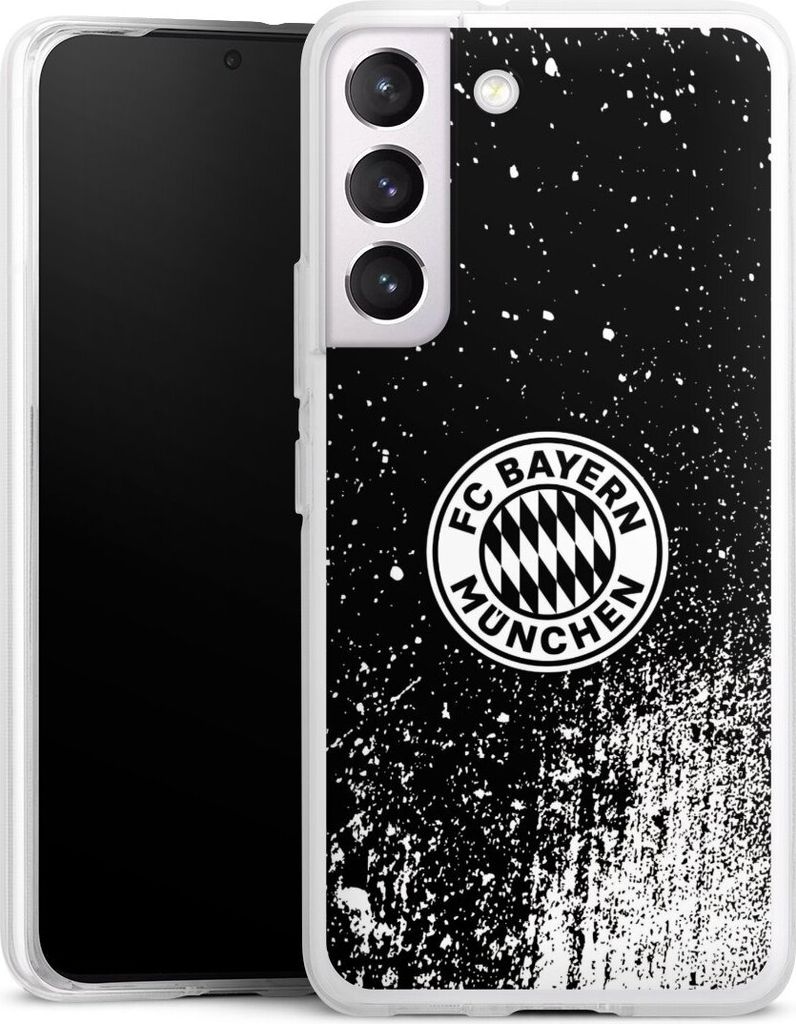 DeinDesign Handyhülle für Samsung Galaxy S22 Silikon Hülle Case Smartphone Schutzhülle FC Bayern München FCB Offizielles Lizenzprodukt