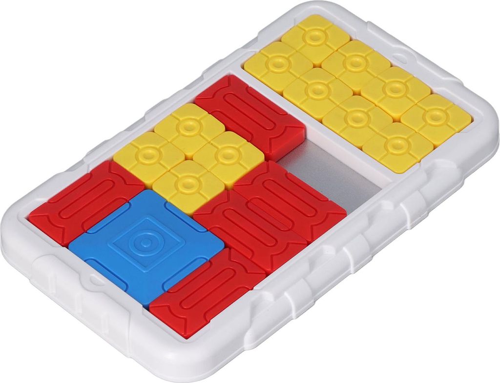 Kinder-Schiebe-Puzzle-Brett entwickelt logische Denkherausforderungen, Hand-Puzzles, Spielzeug für Kinder, Weiß