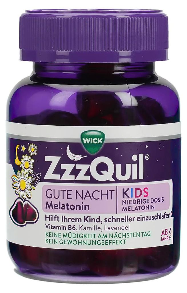 WICK ZzzQuil Good Night Kids mäkké žuvačky s melatonínom, Obrázok produktu 