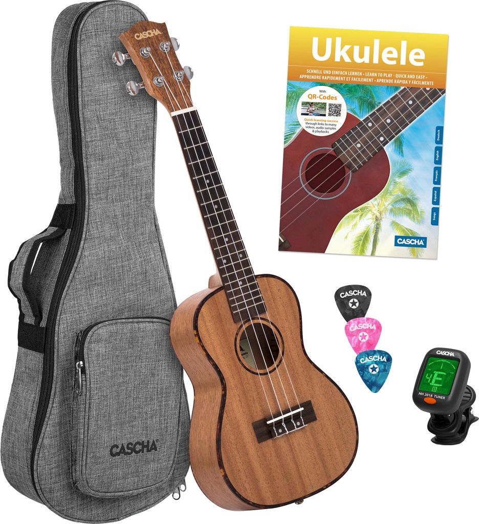 Cascha HH 2036 Premium Natural Konzert-Ukulele