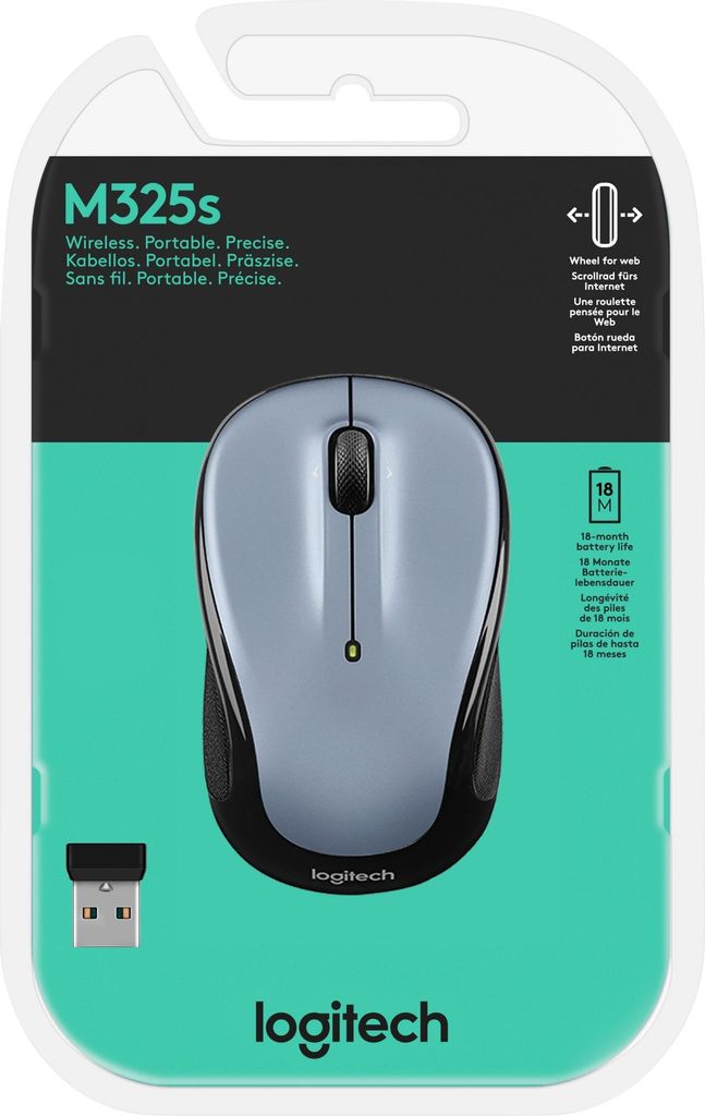Logitech Mouse M325s 910-006813 optická svetlá strieborná Obrázok produktu 