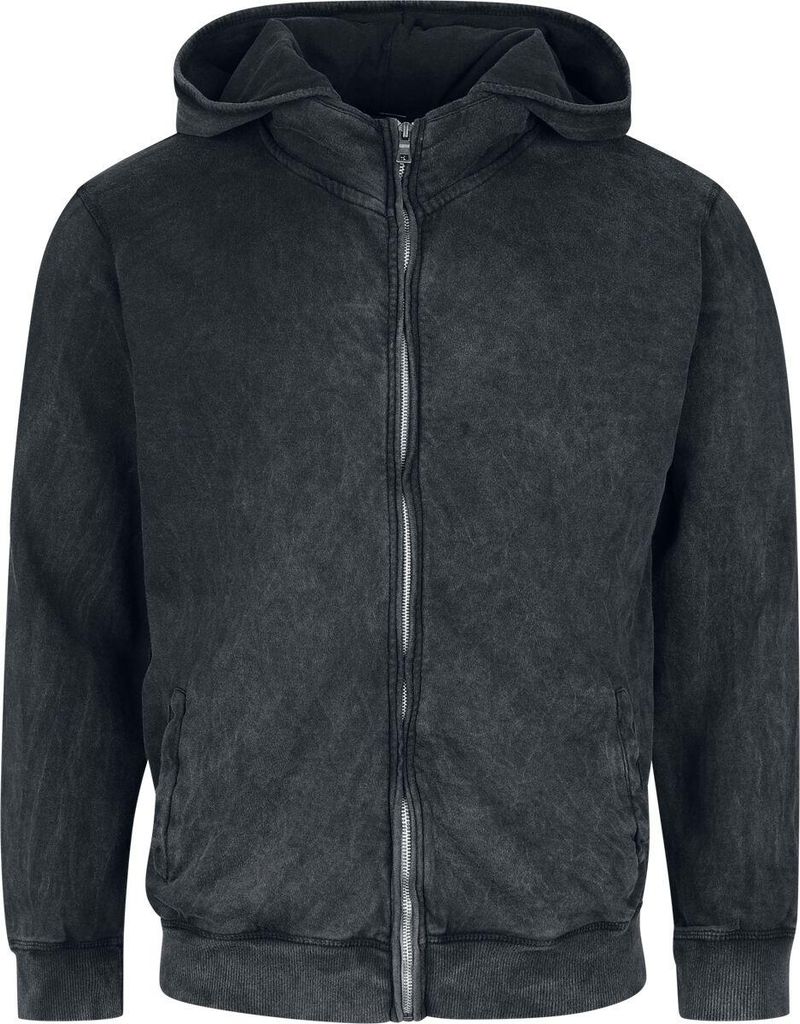 Outer Vision Kapuzenjacke Herren Hoodie ALP schwarz Basics 100% Baumwolle S