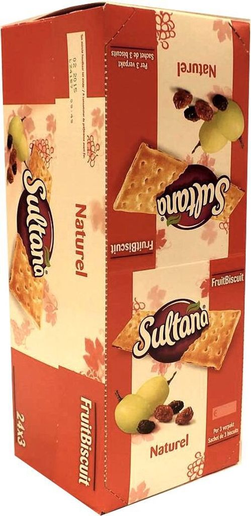 Sultana Früchte-Kekse Trauben-Füllung 24 x 3 Stck. Produktbild 