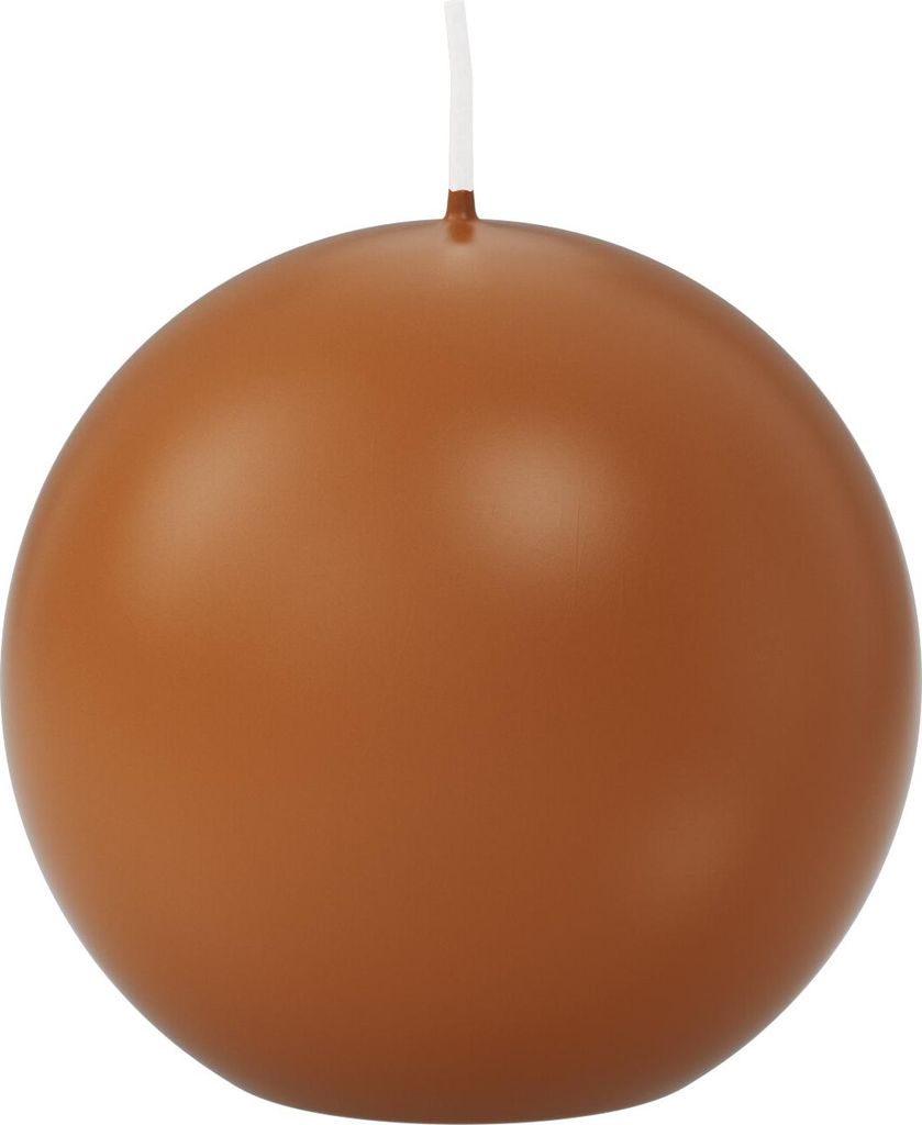 Kugelkerzen Cognac Ø 80 mm, 6 Stück