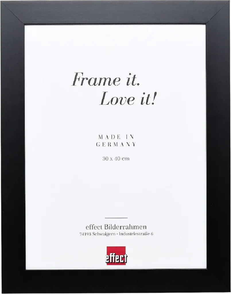 Cornice Regalo Legno Massiccio Nero 10,5x14,8 cm - Effetto Gallery