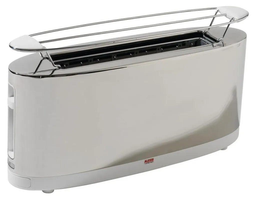 Grille-pain Alessi SG68 W blanc anti-miettes pour un grillage uniforme
