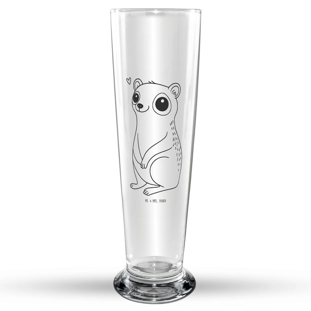 Mr. & Mrs. Panda Trinkglas Plumplori Glücklich - Transparent - Geschenk, Glasbierglas, Glasbecher, Bierglas, Niedlich, Bier Glas, Glück, Lustige ...
