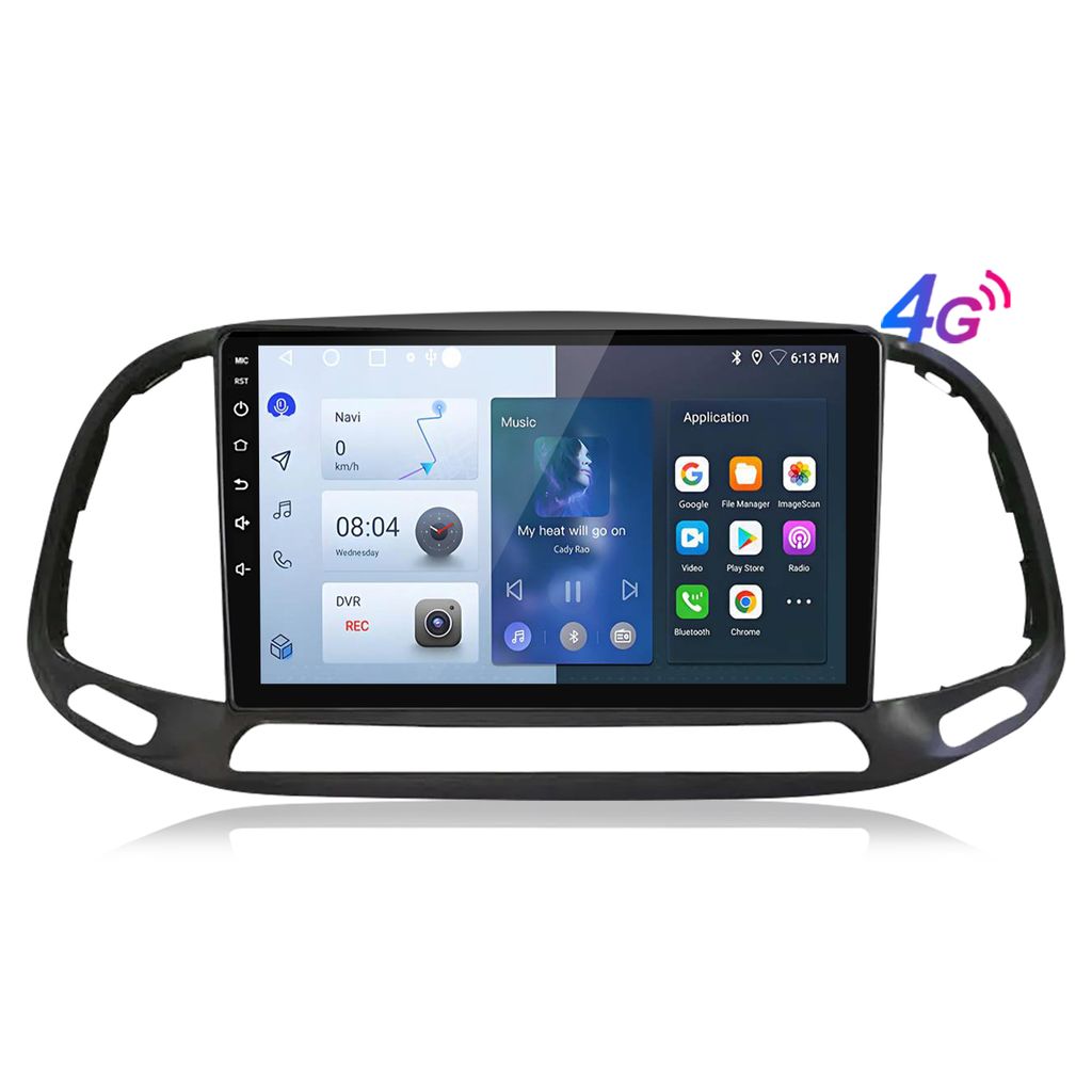 9 Zoll Android13 Autoradio 6+128G carplay 8Kern DAB GPS Navi WIFI für Fiat Doblo 2015-2019 SWC 2din USB 4GSIM