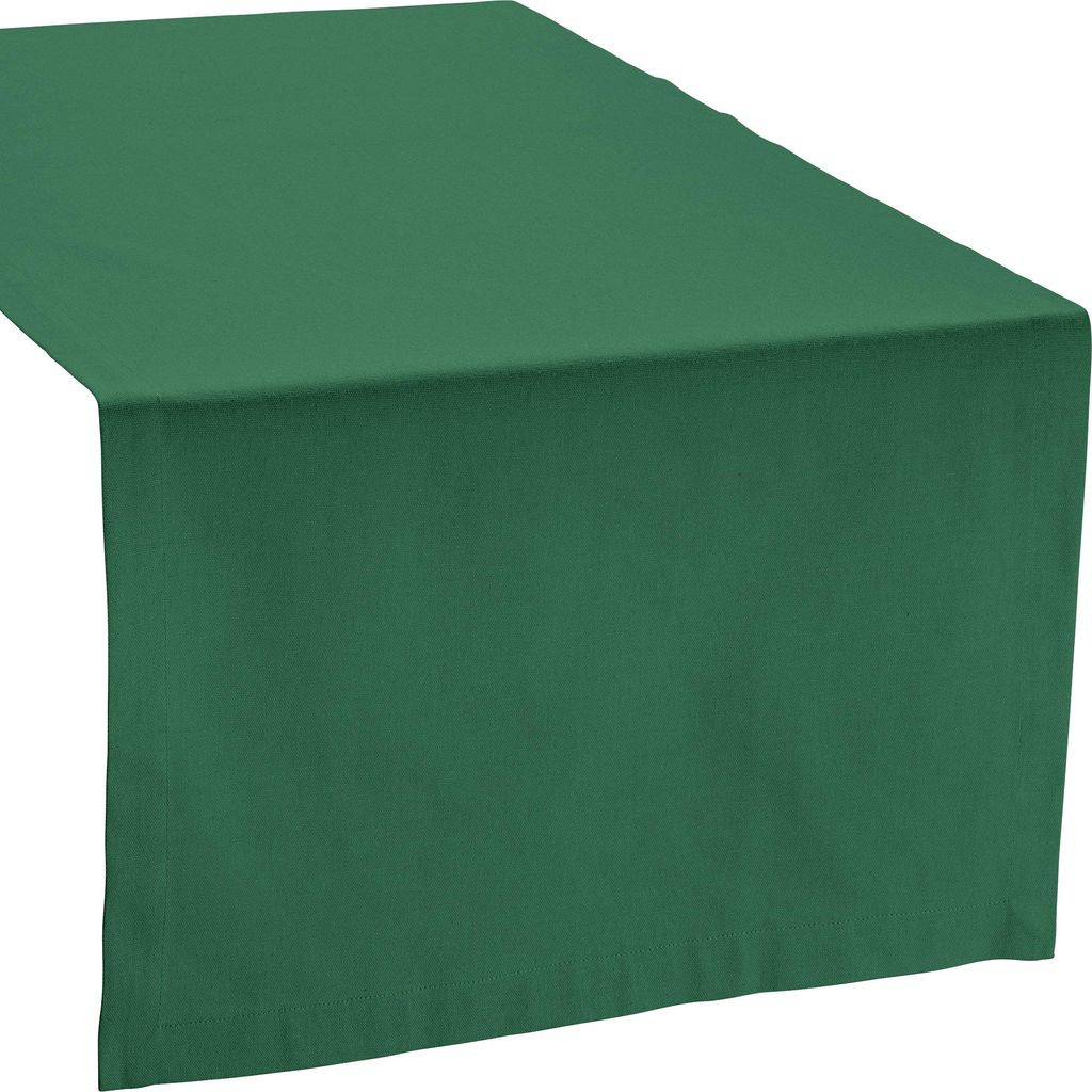 REDBEST Tischläufer Tulsa" dunkelgrün 50x150 cm"