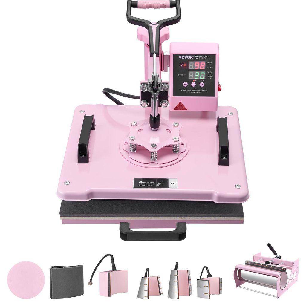 VEVOR Transferpresse 30x38cm 8-in-1 Textilpresse mit Produktbild 
