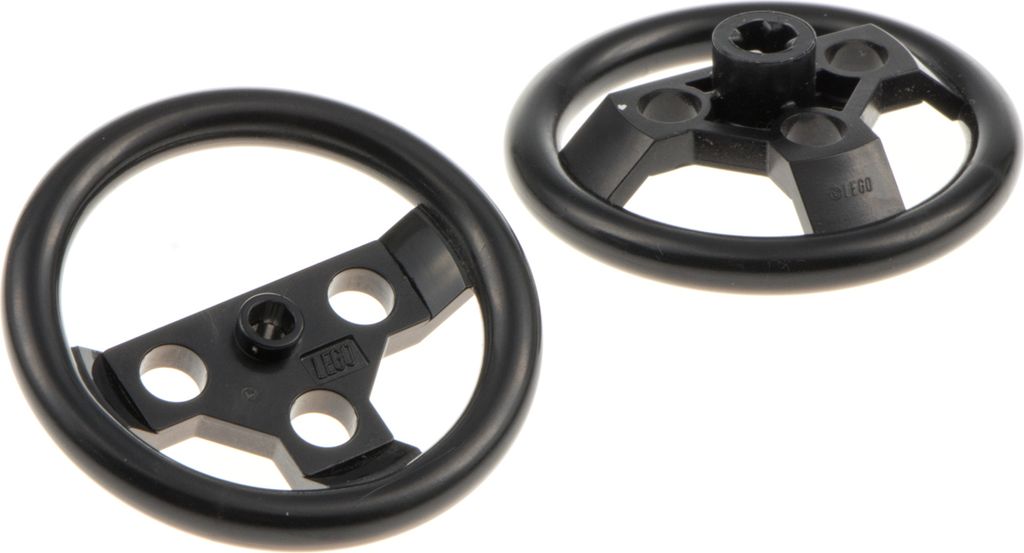 2x Lego Technic Lenkrad schwarz groß Steuer Lenker Auto Fahrzeug 4125213 2741
